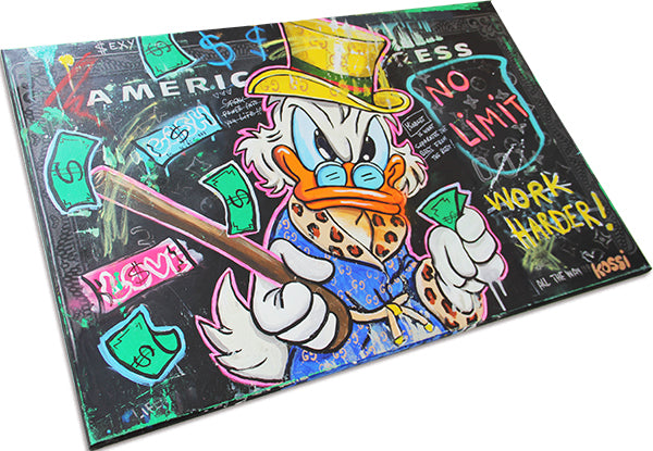 Scrooge McDuck Arbeite härter