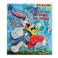 Acrylic and aerosol on canvas artwork featuring Bugs Bunny with money and text phrases.