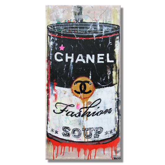 Chanel Fashion Soup -Canvas Print