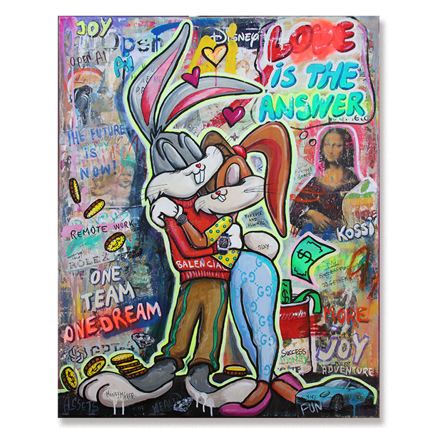 Love is the Answer-Bugs and Lola -Print