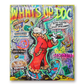 A vibrant original artwork featuring Bugs Bunny puffing on a cigar, draped in a bold red coat with leopard trim, and surrounded by everything that screams success. Titled 'What's Up Doc?', the artwork includes a speech bubble with the phrase 'Stay clever – never doubt your dreams.